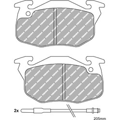 Ferodo DS3000 Front Brake Pads for Renault Twingo (1993+)