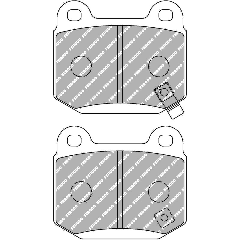 Ferodo DS2500 Rear Brake Pads for Nissan Skyline R34 GTT (98-00)