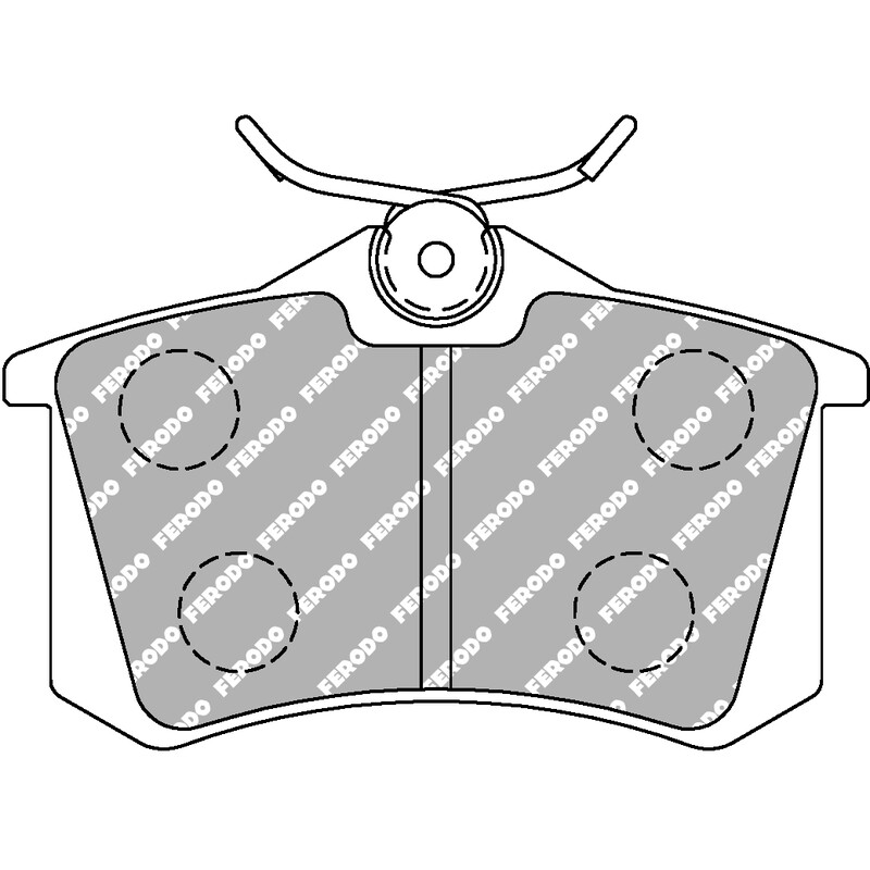 Ferodo DS2500 Rear Brake Pads for VW Golf 3 (91-99)