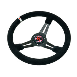 DriftShop Steering Wheel (70 mm Dish), Japan Limited Edition, Black Suede