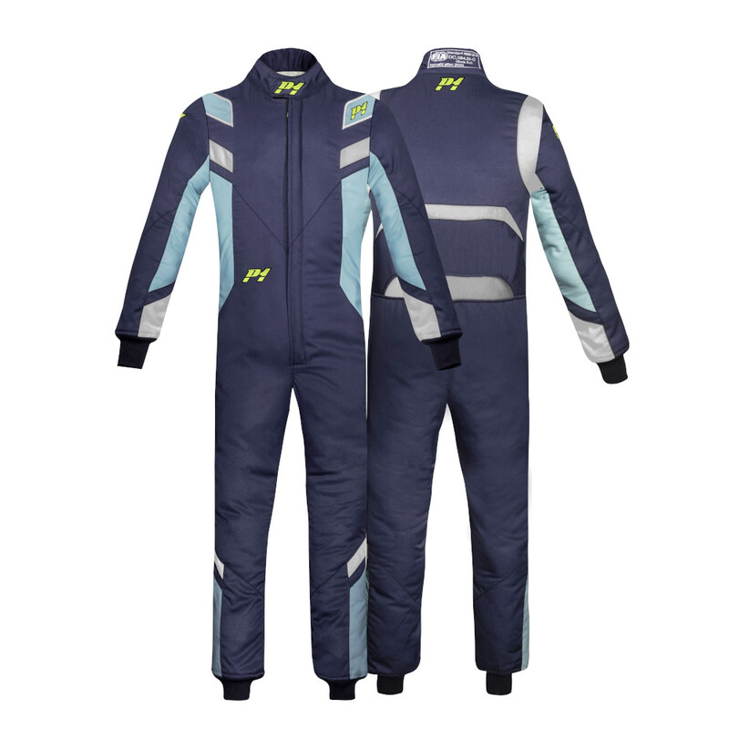 P1 Young Gun Kid Suit, Dark Blue & Tiffany (FIA 8856-2018)