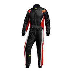 P1 Lap.Evo Suit, Black & Red (FIA 8856-2018)