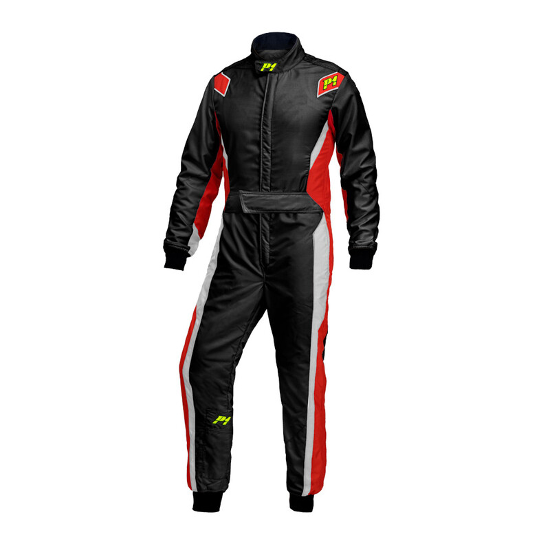 P1 Lap.Evo Suit, Black & Red (FIA 8856-2018)