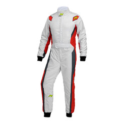 P1 Lap.Evo Suit, Silver & Red (FIA 8856-2018)