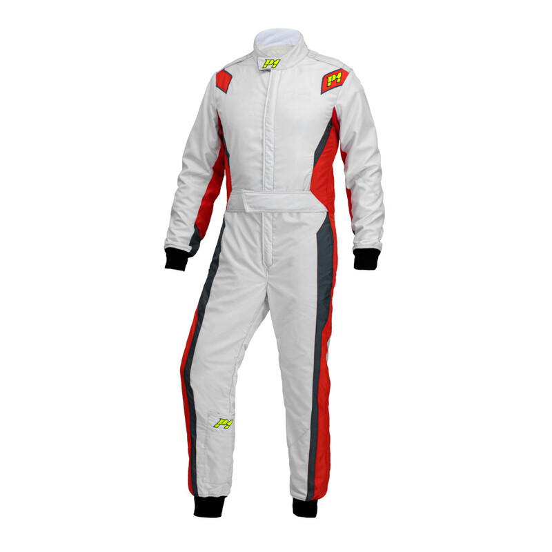 P1 Lap.Evo Suit, Silver & Red (FIA 8856-2018)