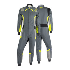 P1 Pro-R Suit, Anthracite & Neon Yellow (FIA 8856-2018)