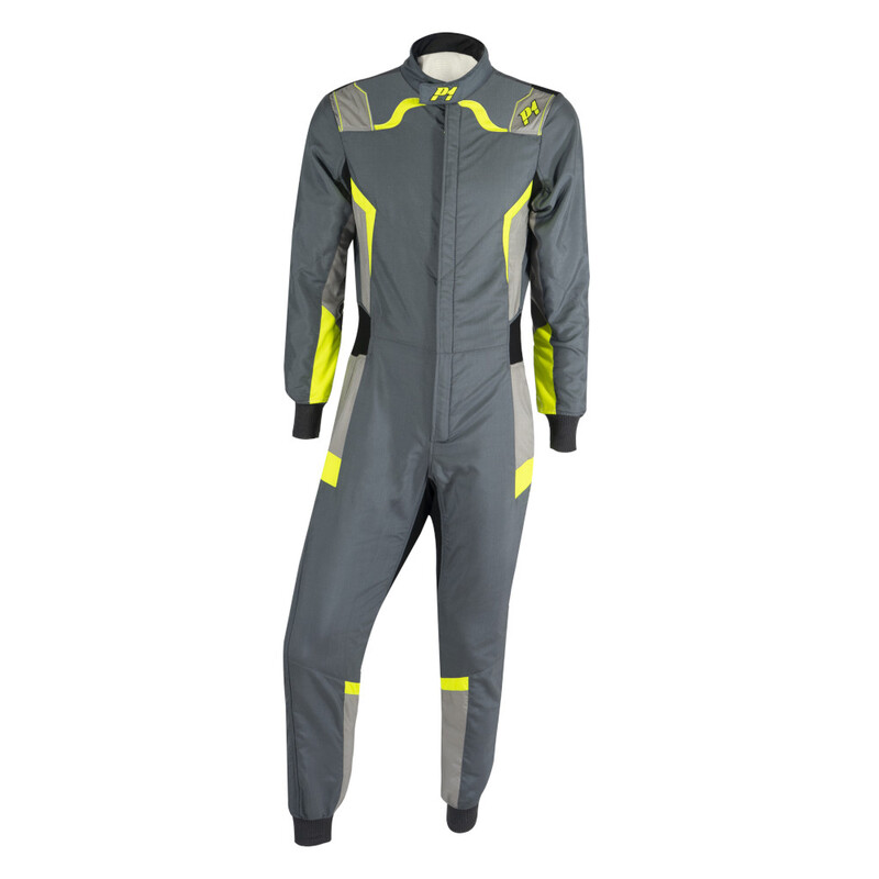 P1 Pro-R Suit, Anthracite & Neon Yellow (FIA 8856-2018)
