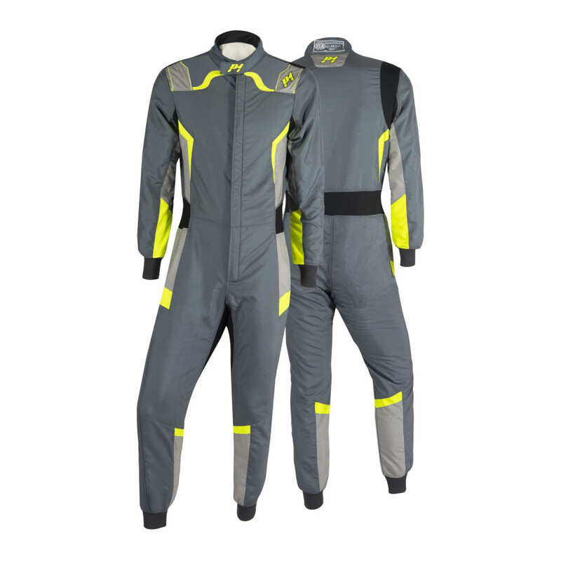 P1 Pro-R Suit, Anthracite & Neon Yellow (FIA 8856-2018)