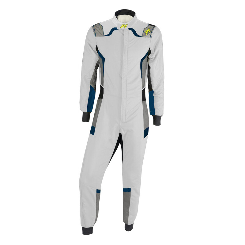 P1 Pro-R Suit, Silver & Dark Blue (FIA 8856-2018)
