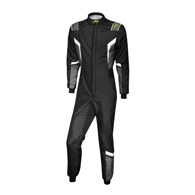 P1 Pro-SF Suit, Black & Silver (FIA 8856-2018)
