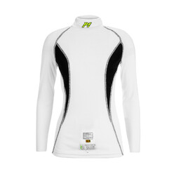 P1 Slim Fit Elite Lady Top, White & Black (FIA 8856-2018)