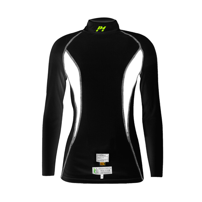 P1 Slim Fit Elite Lady Top, Black & White (FIA 8856-2018)