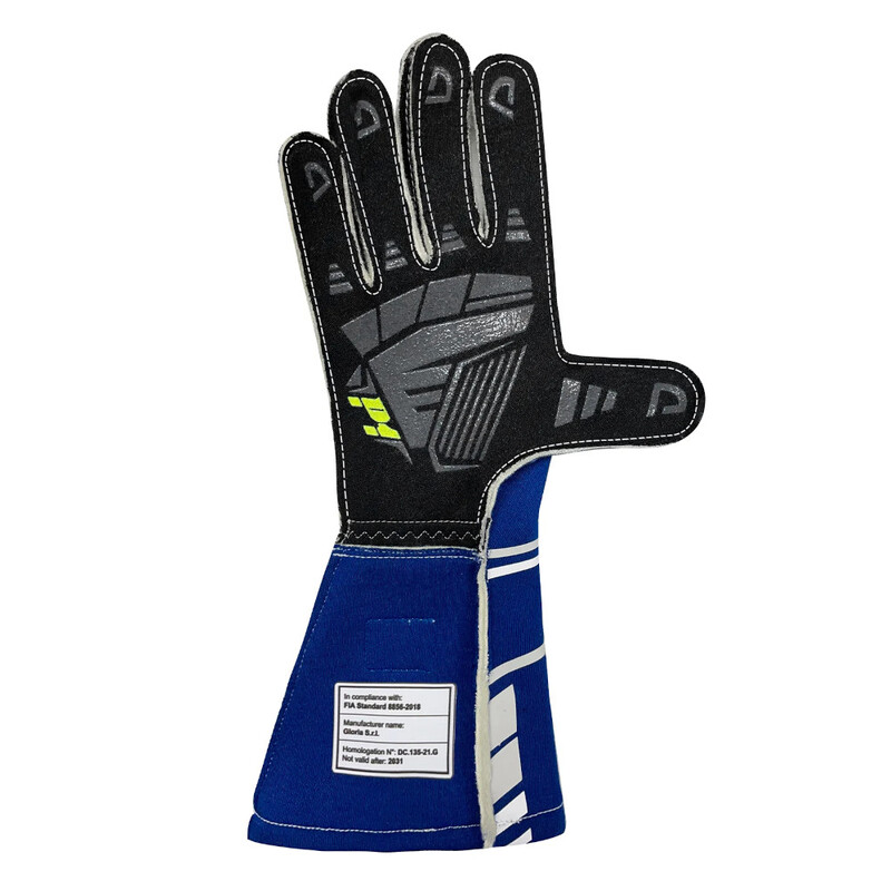 P1 Speed Gloves, Royal Blue & White (FIA 8856-2018)