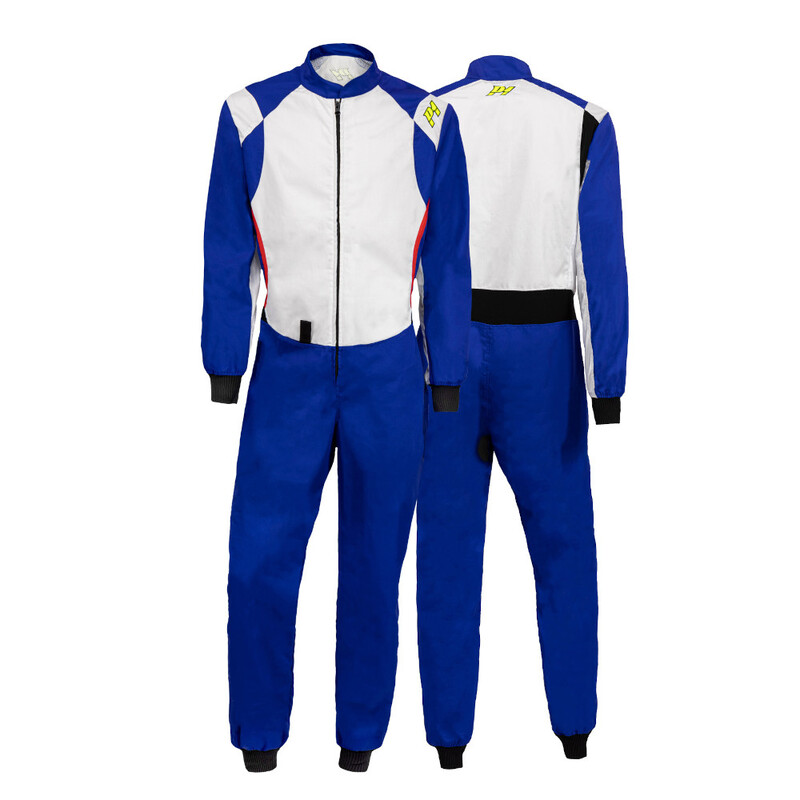 P1 Kart Indoor RK-22 Suit, Royal Blue & White