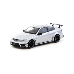 Tarmac Works 1/64 - Mercedes-Benz C 63 AMG Coupé Black Series - Silver Metallic