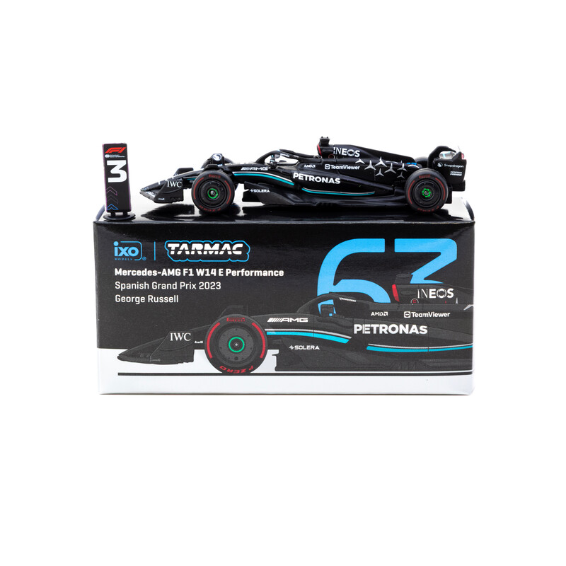 Tarmac Works 1/64 - Mercedes-AMG F1 W14 E Performance - Spanish Grand Prix 2023 - George Russell