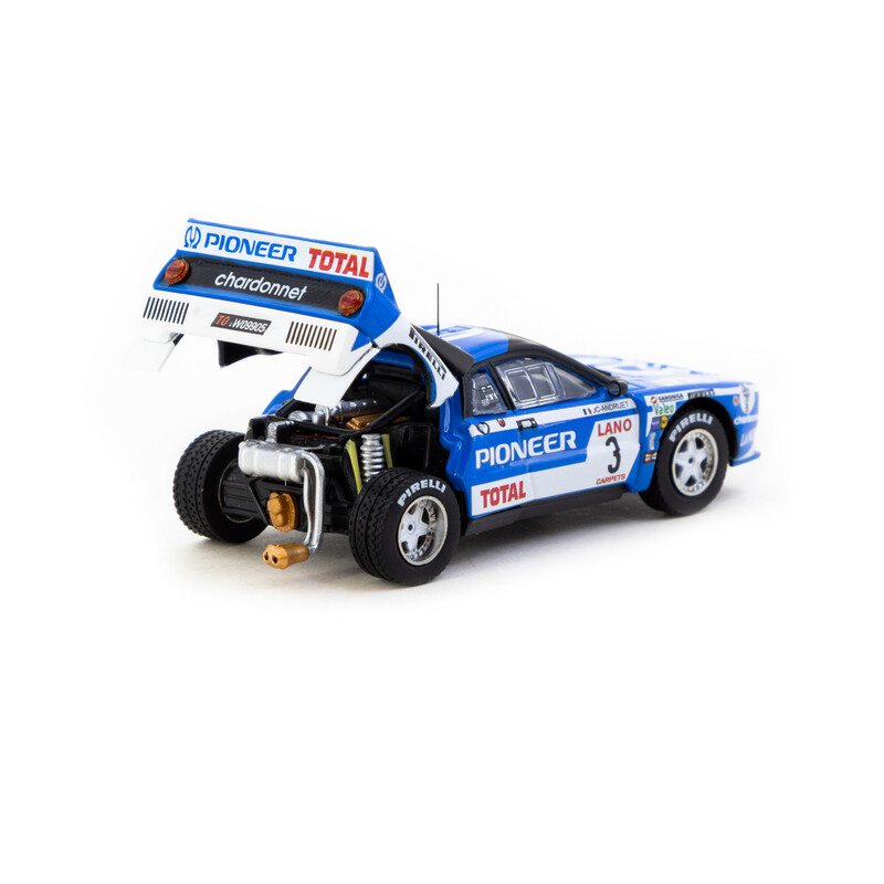 Tarmac Works 1/64 - Lancia 037 Rally - Ypres 24 Hours Rally 1983 - J.C. Andruet / F. Sappey