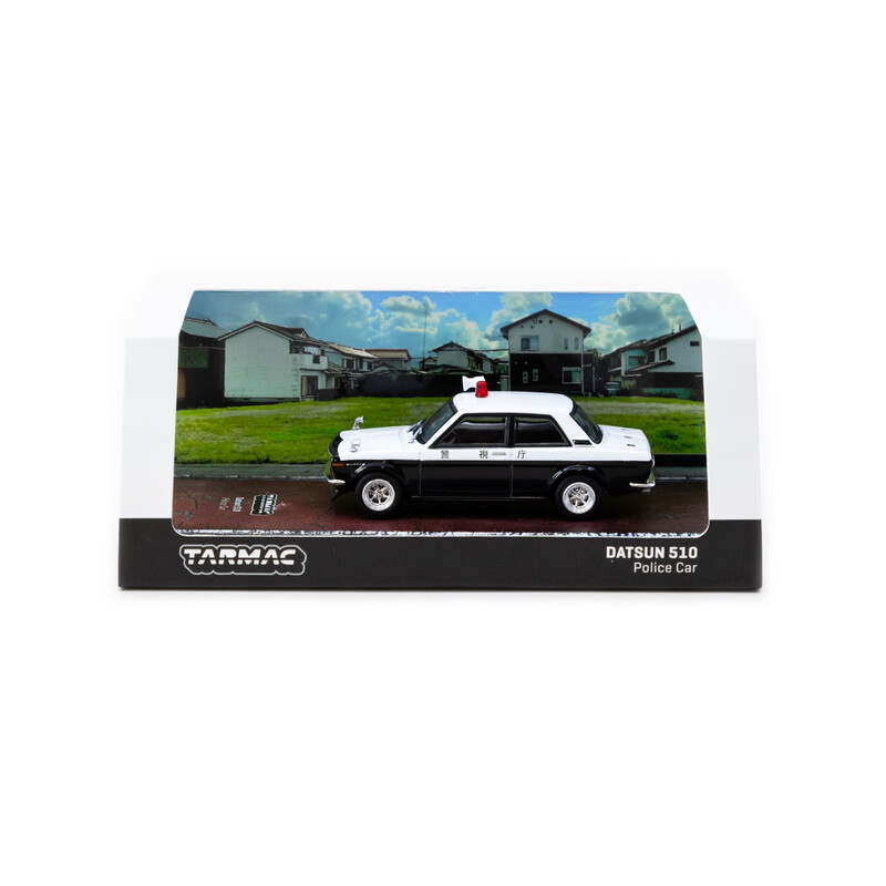 Tarmac Works 1/64 - Datsun 510 - Police Car