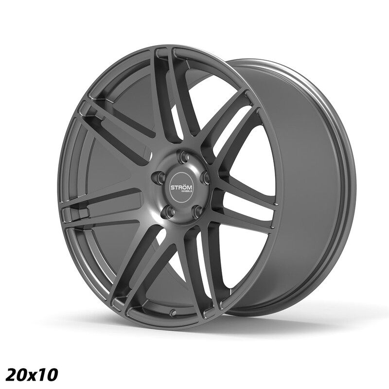 Ström STR3 20x10" 5x120 ET42, Gloss Gunmetal
