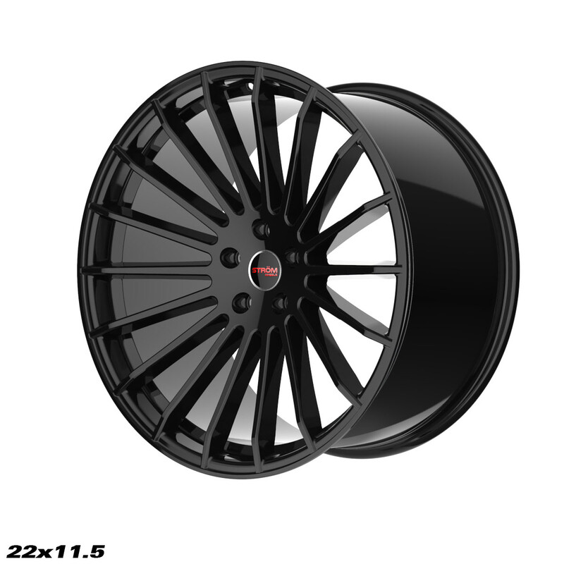 Ström STR4 22x11.5" 5x120 ET35, Gloss Black