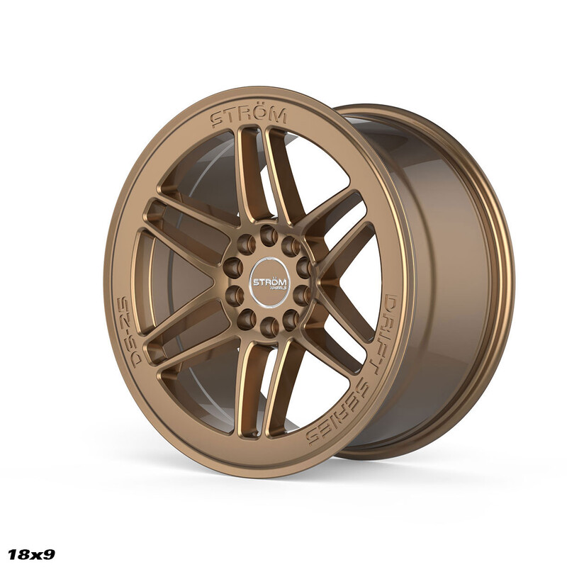 Ström DS-25 18x9" 5x114.3/120 ET33, Gloss Bronze