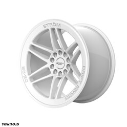 Ström DS-25 18x10.5" 5x114.3/120 ET30, Full Gloss White