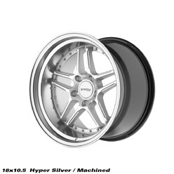 Ström DS-05 18x10.5" 5x120 ET10, Hyper Silver, Polished Dish
