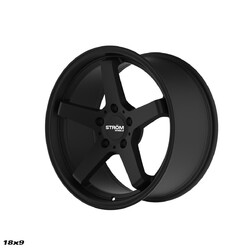 Ström DS-35 18x9" 5x120 ET30, Full Satin Black