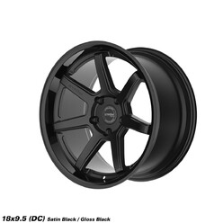 Ström DS-15 18x9.5" 5x114.3 ET10, Gloss Black & Satin Face