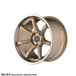 Ström DS-15 18x10.5" 5x114.3 ET10, Satin Bronze, Polished Dish