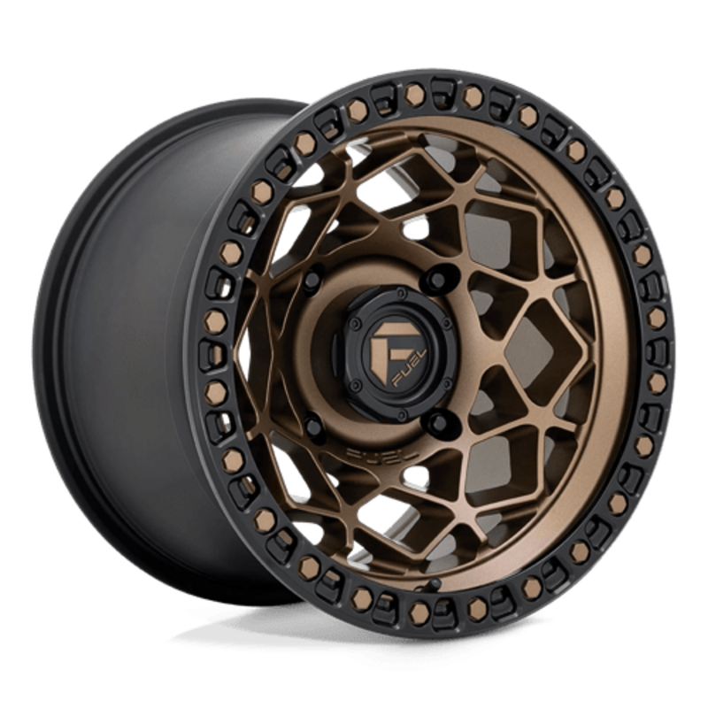 Fuel D785 Unit 15x7" 4x137 ET10, Bronze, Flat Black Ring
