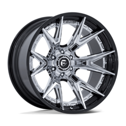 Fuel FC402 Catalyst 24x12" 6x139.7 ET-44, Chrome, Black Lip