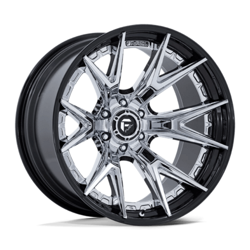 Fuel FC402 Catalyst 24x12" 6x139.7 ET-44, Chrome, Black Lip