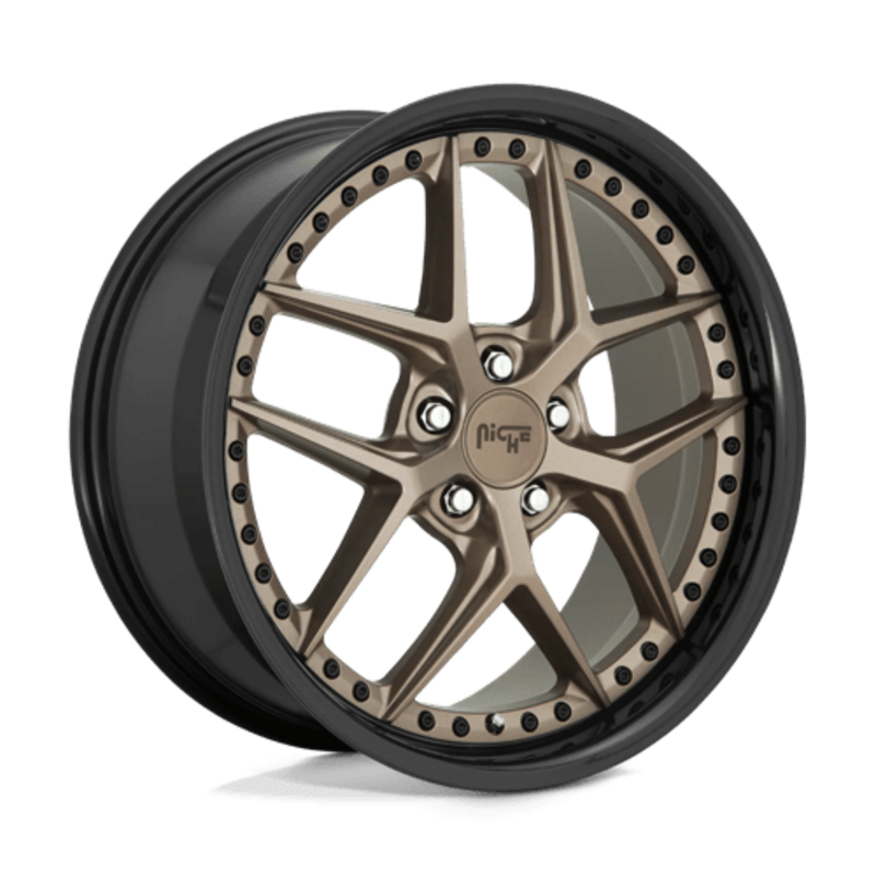 Niche M227 Vice 20x9" 5x114.3 ET35, Flat Bronze, Black Ring