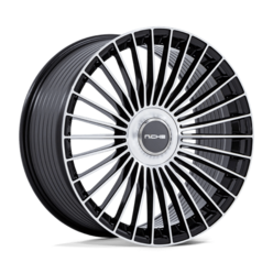 Niche NC282 Serene 22x9" 5x108/114.3 ET38, Gloss Black Machined