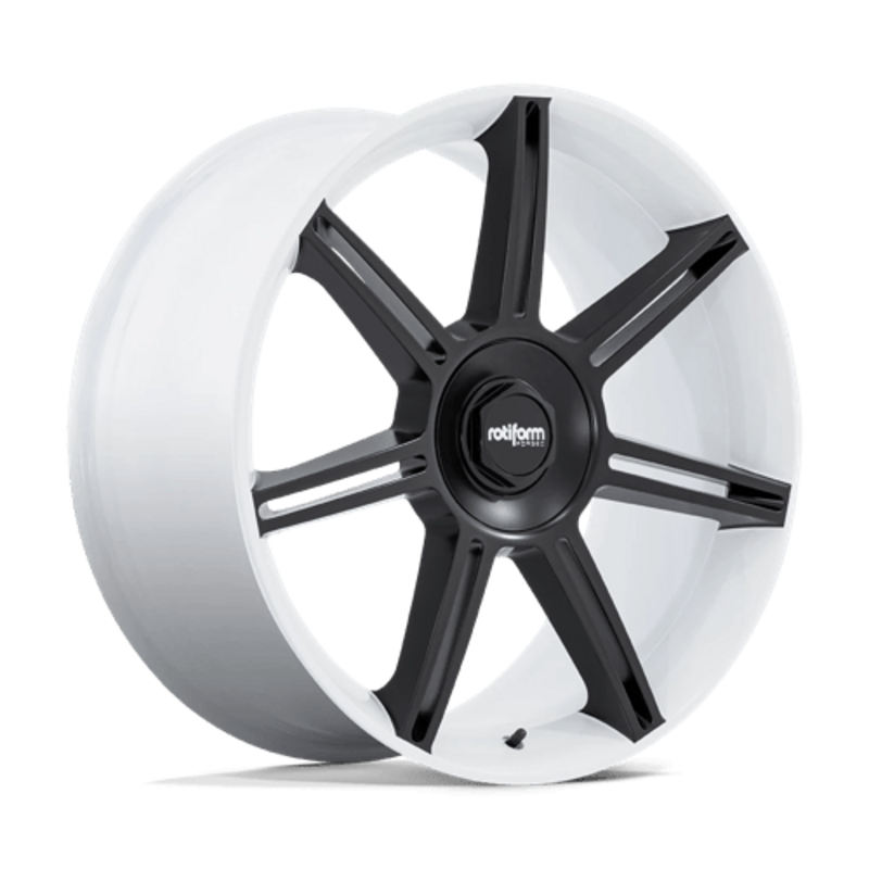 Rotiform FRA 22x10" 5x130 ET56, Gloss White, Mat Black Spokes