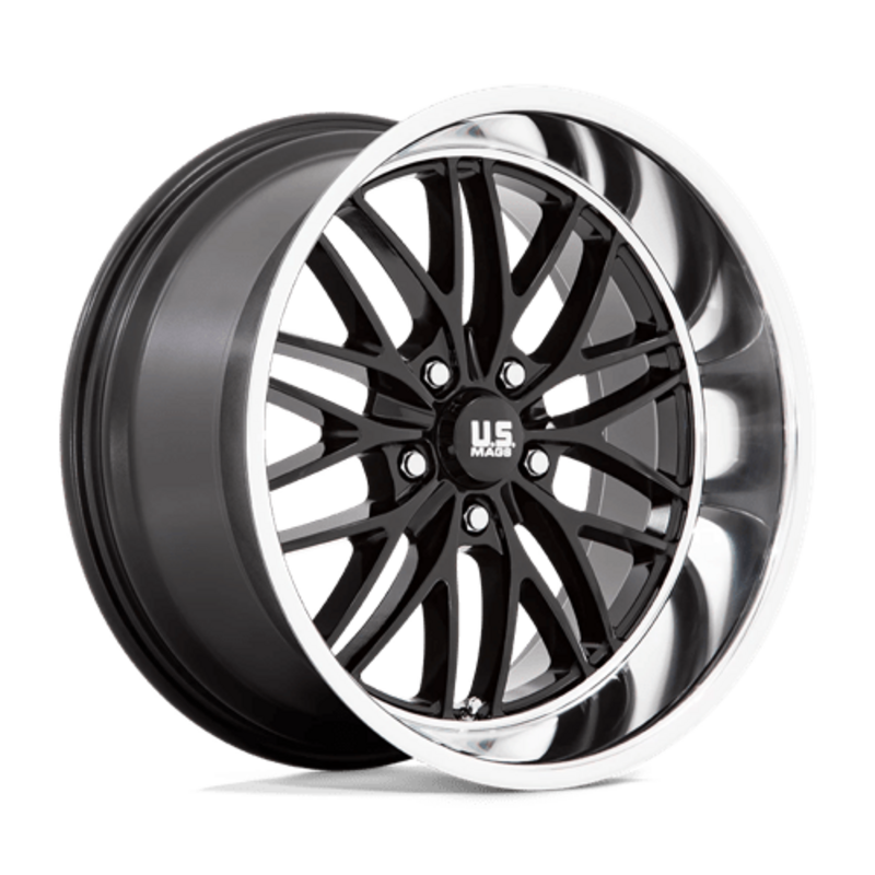 US Mag U138 Santa Cruz 20x10" 5x120.65 ET6, Gloss Black, Diamond Cut Lip