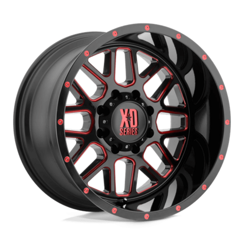 XD XD820 Grenade 20x9" 6x135 ET18, Satin Black, Red Coat