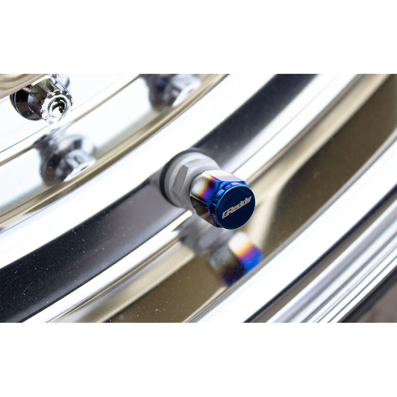 GReddy Aluminium Air Valve Caps - Titanium (set of 4)
