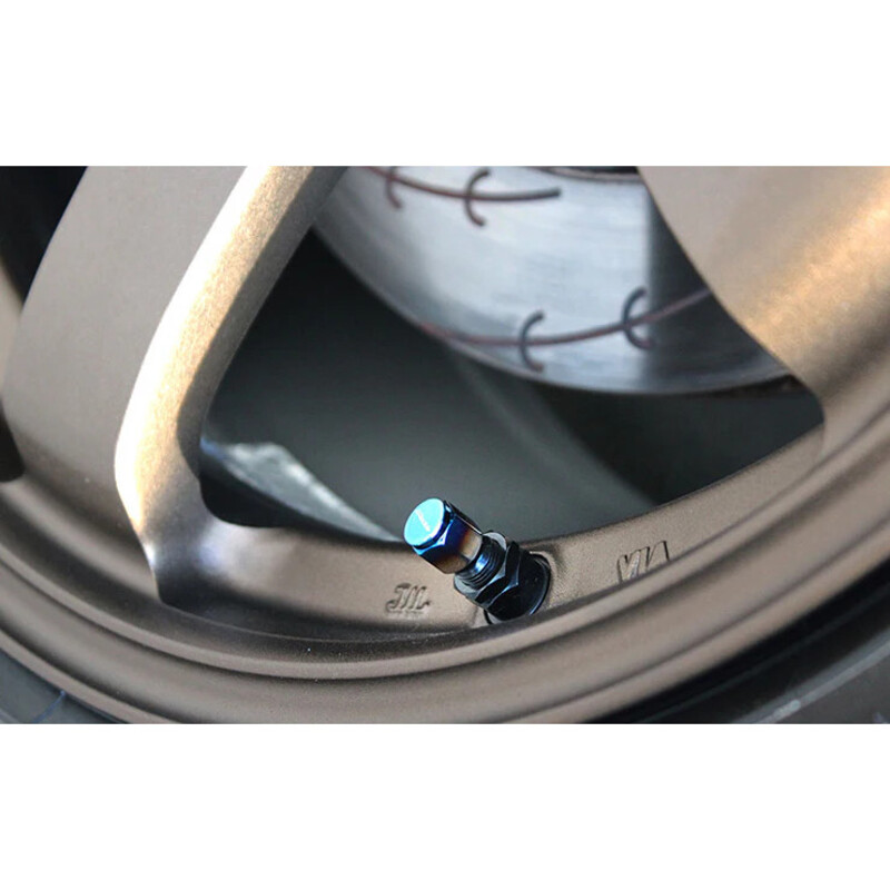 GReddy Aluminium Air Valve Caps - Titanium (set of 4)
