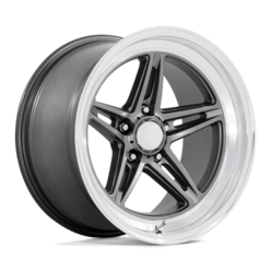 American Racing Vintage VN514 Groove 18x10" 5x114.3 ET0, Anthracite, Diamond Cut Lip