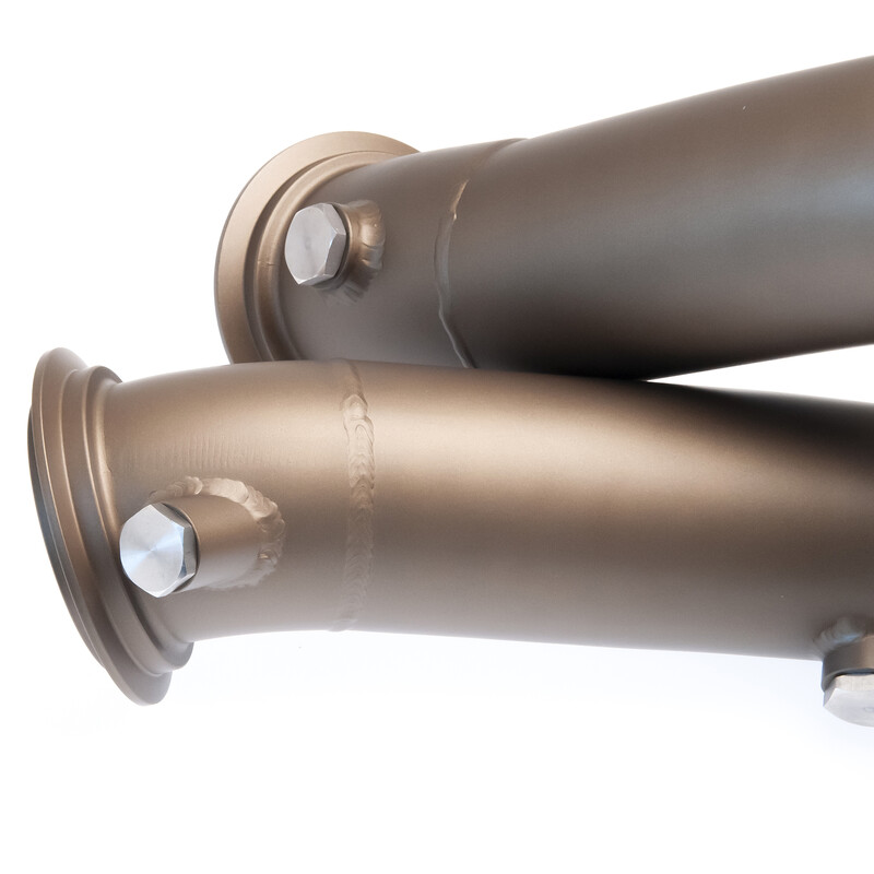 DriftShop Ceramic-Coated Downpipes for BMW M2 Competition F87 (S55 Decat Pipes)