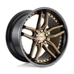 Niche M195 Methos 20x9" 5x112 ET38, Flat Bronze, Black Ring