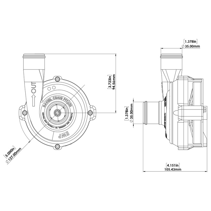 Davies Craig EWP80 Electric Water Pump Kit