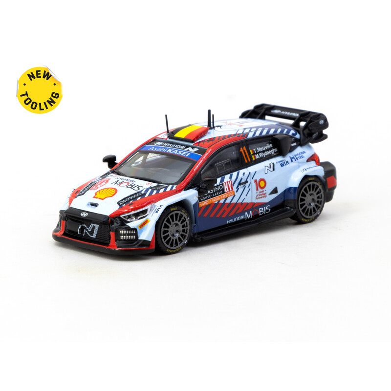 Tarmac Works 1/64 - Hyundai i20 N WRC - Rallye Monte-Carlo 2024 Winner - Thierry Neuville