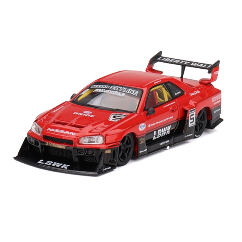 Mini GT 1/64 - Nissan Skyline GT-R (R34) Super Silhouette Red