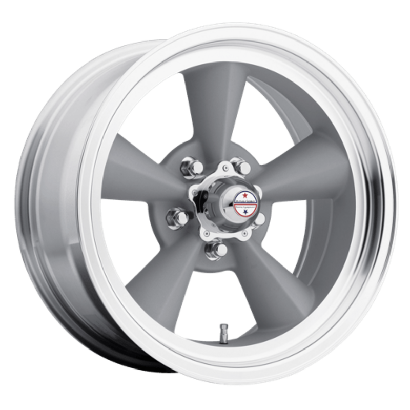American Racing Vintage VN309 TT O 15x7" 5x139.7 ET-6, Vintage Silver, Machined Lip