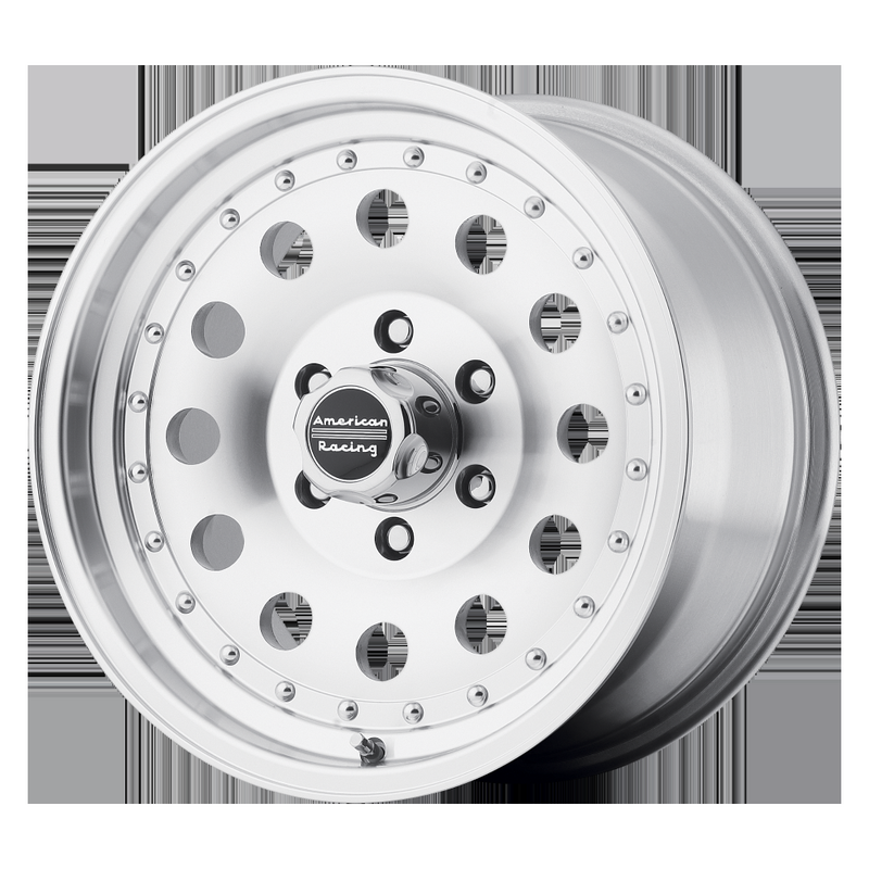 American Racing AR62 Outlaw II 18x8" 5x127 ET0, Machined Silver