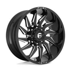 Fuel D744 Saber 22x10" 6x135 ET-18, Gloss Black Milled