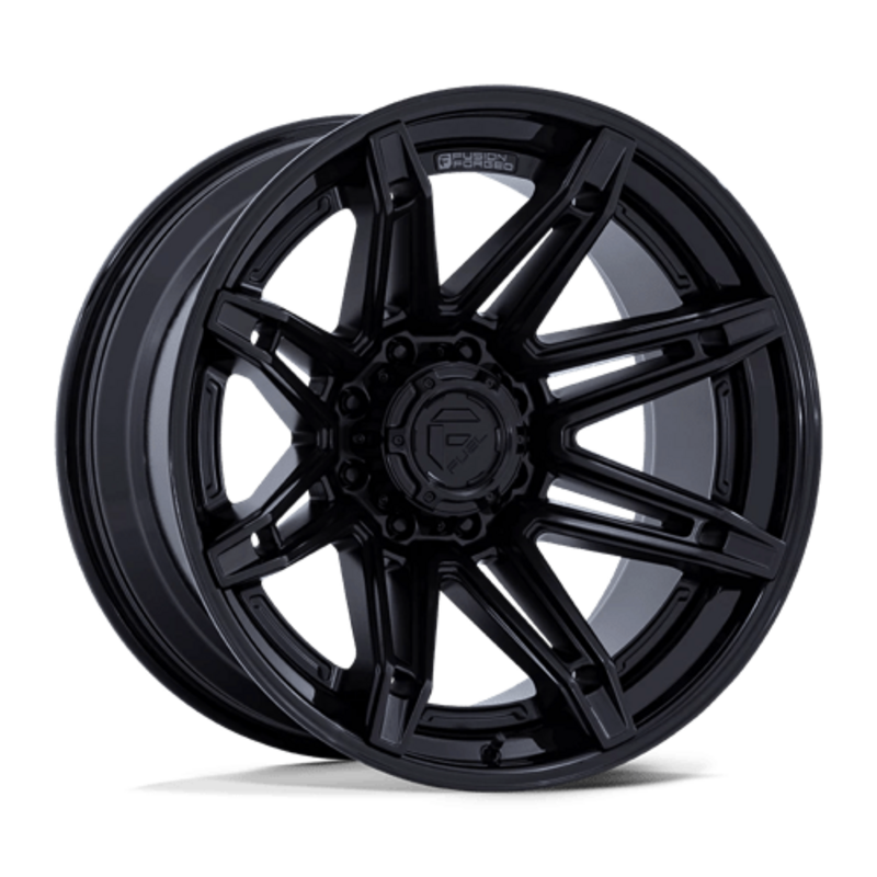 Fuel FC401 Brawl 22x10" 6x139.7 ET-18, Matte Black, Gloss Black Lip